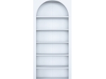 ΒΙΒΛΙΟΘΗΚΗ ZOEL PAKOWORLD ΛΕΥΚΟ ΜΕΛΑΜΙΝΗΣ 80X31.5X180ΕΚ