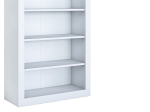ΒΙΒΛΙΟΘΗΚΗ ZOEL PAKOWORLD ΛΕΥΚΟ ΜΕΛΑΜΙΝΗΣ 80X31.5X180ΕΚ