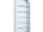 ΒΙΒΛΙΟΘΗΚΗ ZOEL PAKOWORLD ΛΕΥΚΟ ΜΕΛΑΜΙΝΗΣ 80X31.5X180ΕΚ