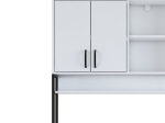 MΠΟΥΦΕΣ ΜΕ ΡΑΦΙ ERAMISE PAKOWORLD ΛΕΥΚΟ ΜΕΛΑΜΙΝΗΣ 120X40X198.6ΕΚ