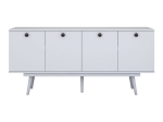 ΜΠΟΥΦΕΣ SALONDE PAKOWORLD ΛΕΥΚΟ ΜΕΛΑΜΙΝΗΣ-ΛΕΥΚΟ PP ΠΟΔΙ 180X40X82.6ΕΚ