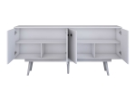 ΜΠΟΥΦΕΣ SALONDE PAKOWORLD ΛΕΥΚΟ ΜΕΛΑΜΙΝΗΣ-ΛΕΥΚΟ PP ΠΟΔΙ 180X40X82.6ΕΚ