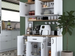 MΠΟΥΦΕΣ ΜΕ ΡΑΦΙ CORDIE PAKOWORLD ΛΕΥΚΟ ΜΕΛΑΜΙΝΗΣ 120X40X184.2ΕΚ