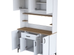 MΠΟΥΦΕΣ ΜΕ ΡΑΦΙ CORDIE PAKOWORLD ΛΕΥΚΟ ΜΕΛΑΜΙΝΗΣ 120X40X184.2ΕΚ