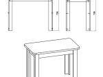 ΤΡΑΠΕΖΙ CELESTE PAKOWORLD SONOMA 100X60X73.5ΕΚ