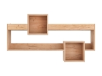 ΡΑΦΙΕΡΑ ΤΟΙΧΟΥ SHELLIE PAKOWORLD ΜΕΛΑΜΙΝΗΣ ΣΕ OAK ΑΠΟΧΡΩΣΗ 120X28X65ΕΚ