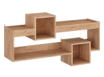 ΡΑΦΙΕΡΑ ΤΟΙΧΟΥ SHELLIE PAKOWORLD ΜΕΛΑΜΙΝΗΣ ΣΕ OAK ΑΠΟΧΡΩΣΗ 120X28X65ΕΚ