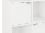 ΒΙΒΛΙΟΘΗΚΗ BOOKEL PAKOWORLD ΣΕ ΛΕΥΚΗ ΑΠΟΧΡΩΣΗ 88.5X27.5X89.3ΕΚ
