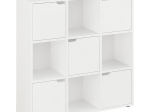 ΒΙΒΛΙΟΘΗΚΗ BOOKEL PAKOWORLD ΣΕ ΛΕΥΚΗ ΑΠΟΧΡΩΣΗ 88.5X27.5X89.3ΕΚ