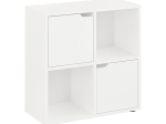 ΒΙΒΛΙΟΘΗΚΗ BOOKEL PAKOWORLD ΣΕ ΛΕΥΚΗ ΑΠΟΧΡΩΣΗ 59.6X27.5X60.4ΕΚ