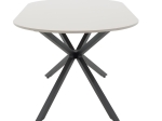 ΤΡΑΠΕΖΙ LERDION PAKOWORLD ΜΟΚΑ MDF-ΜΑΥΡΟ ΜΕΤΑΛΛΟ 180X90X75ΕΚ