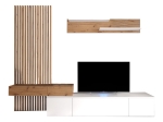 ΣΥΝΘΕΤΟ ΣΑΛΟΝΙΟΥ LITENDE PAKOWORLD SONOMA-ΛΕΥΚΟ 249.5X42X199.5ΕΚ