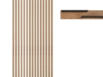 ΣΥΝΘΕΤΟ ΣΑΛΟΝΙΟΥ LITENDE PAKOWORLD ΜΑΥΡΟ-SONOMA ΜΕΛΑΜΙΝΗΣ 249.5X42X199.5ΕΚ