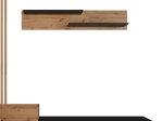 ΣΥΝΘΕΤΟ ΣΑΛΟΝΙΟΥ LITENDE PAKOWORLD ΜΑΥΡΟ-SONOMA ΜΕΛΑΜΙΝΗΣ 249.5X42X199.5ΕΚ