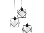 ΦΩΤΙΣΤΙΚΟ ΟΡΟΦΗΣ ΤΡΙΦΩΤΟ KARIN PAKOWORLD E27 ΜΑΥΡΟ 30X30X90ΕΚ
