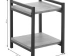 ΡΑΦΙΕΡΑ ΕΠΙΔΑΠΕΔΙΑ MATTEO PAKOWORLD ΚΑΡΥΔΙ-ΜΑΥΡΟ 33X34X40ΕΚ