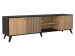 ΕΠΙΠΛΟ ΤΗΛΕΟΡΑΣΗΣ FLIPTER PAKOWORLD ΜΕΛΑΜΙΝΗΣ SONOMA-ΜΑΥΡΟ 180X40X51ΕΚ