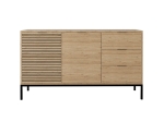 ΜΠΟΥΦΕΣ LEODRIF PAKOWORLD ΜΕΛΑΜΙΝΗΣ OAK-ΜΑΥΡΟ 140X40X80ΕΚ