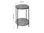 ΒΟΗΘΗΤΙΚΟ ΤΡΑΠΕΖΙ TSOUKI PAKOWORLD OAK-ΜΑΥΡΟ Φ40X60ΕΚ