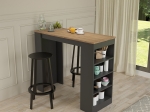 ΤΡΑΠΕΖΙ ΜΠΑΡ BIRMA PAKOWORLD ΣΕ OAK-ΑΝΘΡΑΚΙ ΑΠΟΧΡΩΣΗ 120X51.5X102ΕΚ