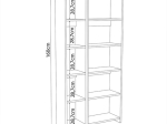ΒΙΒΛΙΟΘΗΚΗ ALKATHI PAKOWORLD ΣΕ OAK ΑΠΟΧΡΩΣΗ 77X22X160ΕΚ
