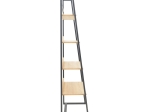 ΒΙΒΛΙΟΘΗΚΗ RYDER PAKOWORLD ΣΕ OAK-ΜΑΥΡΗ ΑΠΟΧΡΩΣΗ 75X36X185ΕΚ