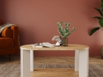 ΤΡΑΠΕΖΙ SOLKA PAKOWORLD ΣΕ OAK ΑΠΟΧΡΩΣΗ ΜΕ ΑΝΟΙΧΤΟ ΓΚΡΙ 90X56X40ΕΚ
