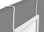 ΚΑΘΡΕΠΤΗΣ ΠΟΡΤΑΣ PWD-0111 PAKOWORLD POLYRESIN-ΛΕΥΚΟ 34X1.7X94ΕΚ