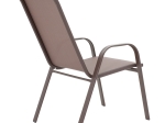 ΤΡΑΠΕΖΑΡΙΑ WATSON-CALAN ΣΕΤ 3ΤΕΜ PAKOWORLD ΜΕΤΑΛΛΟ-TEXTILENE ΚΑΦΕ 60X60X70ΕΚ