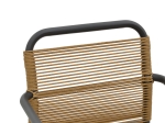 ΤΡΑΠΕΖΑΡΙΑ CLUTCH -KLITON B ΣΕΤ 7ΤΕΜ PAKOWORLD ΑΝΘΡΑΚΙ ΑΛΟΥΜΙΝΙΟ ΚΑΙ PE RATTAN ΣΕ ΦΥΣΙΚΗ ΑΠΟΧΡΩΣΗ150X80X74ΕΚ