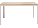 ΤΡΑΠΕΖΑΡΙΑ NARES-CLUTCH A ΣΕΤ 5ΤΕΜ PAKOWORLD ΛΕΥΚΟ ΑΛΟΥΜΙΝΙΟ ΚΑΙ PLYWOOD ΣΕ ΦΥΣΙΚΗ ΑΠΟΧΡΩΣΗ 140X80X72.5ΕΚ