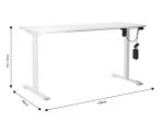 ΓΡΑΦΕΙΟ ΗΛΕΚΤΡΙΚΟ JINGUI PAKOWORLD ΛΕΥΚΟ 140X60X72-117ΕΚ