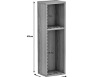 ΡΑΦΙΕΡΑ-ΚΟΜΟΔΙΝΟ ΤΟΙΧΟΥ RACKS PAKOWORLD ΣΕ SONOMA ΑΠΟΧΡΩΣΗ 20X15X65ΕΚ