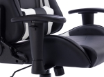 ΚΑΡΕΚΛΑ ΓΡΑΦΕΙΟΥ GAMING HARTLEY PAKOWORLD PU ΜΑΥΡΟ-ΛΕΥΚΟ 67X57X139ΕΚ