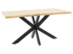 TΡΑΠΕΖΙ GILMAN PAKOWORLD MDF SONOMA-ΜΑΥΡΟ 150X90X75ΕΚ