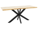 TΡΑΠΕΖΙ GILMAN PAKOWORLD MDF SONOMA-ΜΑΥΡΟ 180X90X75ΕΚ
