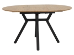TΡΑΠΕΖΙ FRANCES PAKOWORLD ΕΠΕΚΤΕΙΝΟΜΕΝΟ MDF SONOMA-ΜΑΥΡΟ 100-140X100X75ΕΚ