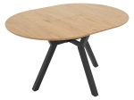 TΡΑΠΕΖΙ FRANCES PAKOWORLD ΕΠΕΚΤΕΙΝΟΜΕΝΟ MDF SONOMA-ΜΑΥΡΟ 100-140X100X75ΕΚ