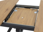 TΡΑΠΕΖΙ FRANCES PAKOWORLD ΕΠΕΚΤΕΙΝΟΜΕΝΟ MDF SONOMA-ΜΑΥΡΟ 100-140X100X75ΕΚ