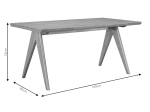 ΤΡΑΠΕΖΙ WINSLOW PAKOWORLD ΞΥΛΟ RUBBERWOOD ΑΝΟΙΚΤΟ ΚΑΡΥΔΙ 160X85X75ΕΚ