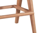 ΣΚΑΜΠΟ BAR WINSLOW PAKOWORLD ΞΥΛΟ RUBBERWOOD ΑΝΟΙΚΤΟ ΚΑΡΥΔΙ-PVC RATTAN ΦΥΣΙΚΟ-ΥΦΑΣΜΑ ΓΚΡΙ 44.5X46X98ΕΚ
