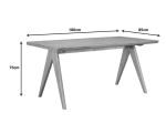 ΤΡΑΠΕΖΙ WINSLOW PAKOWORLD ΞΥΛΟ RUBBERWOOD ΣΕ ΑΝΟΙΧΤΟ ΚΑΡΥΔΙ ΧΡΩΜΑ 180X85X75ΕΚ