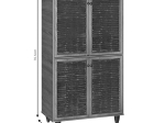 ΠΑΠΟΥΤΣΟΘΗΚΗ-ΝΤΟΥΛΑΠΙ RONAN PAKOWORLD ΧΡΩΜΑ WENGE 70.5X35X122ΕΚ