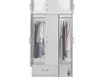 ΝΤΟΥΛΑΠΑ ΤΡΙΦΥΛΛΗ ΚΑΙ ΠΑΤΑΡΙ ZELIA PAKOWORLD ΛΕΥΚΟ 90X42X240ΕΚ.