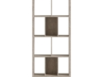 ΒΙΒΛΙΟΘΗΚΗ DIVIDRE PAKOWORLD SONOMA OAK ΜΕΛΑΜΙΝΗΣ 80X30X181ΕΚ