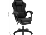 ΚΑΡΕΚΛΑ ΓΡΑΦΕΙΟΥ RUNNER GAMING PAKOWORLD PVC ΜΑΥΡΟ-ΥΦΑΣΜΑ ΚΙΤΡΙΝΟ
