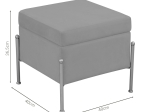 ΣΚΑΜΠΟ-ΜΠΑΟΥΛΟ PANTON PAKOWORLD ΦΥΣΤΙΚΙ-ΧΡΥΣΟ 40X40X36.5ΕΚ