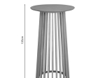 ΤΡΑΠΕΖΙ ΜΠΑΡ DOMONIC PAKOWORLD MDF ΦΥΣΙΚΟ Φ60X105ΕΚ