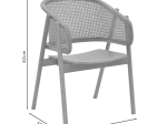 ΠΟΛΥΘΡΟΝΑ WENZY PAKOWORLD ΦΥΣΙΚΟ RATTAN - ΜΑΣΙΦ ΞΥΛΟ TOON 58X58X82ΕΚ