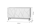 ΜΠΟΥΦΕΣ ARIA PAKOWORLD ΛΕΥΚΟ-ΦΥΣΙΚΟ 120X35X67 ΕΚ